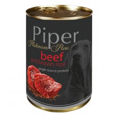 Konzerva Piper Platinum Pure hovädzie a hnedá ryža 400 g