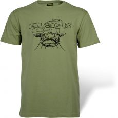 Black Cat Tričko Military Shirt Green
