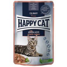 Kapsička Happy Cat MEAT IN SAUCE Culinary Atlantik-Lachs / Losos 85 g