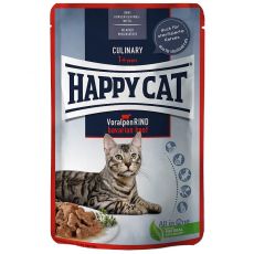 Kapsička Happy Cat MEAT IN SAUCE Culinary Voralpen-Rind / Hovädzie, 85 g