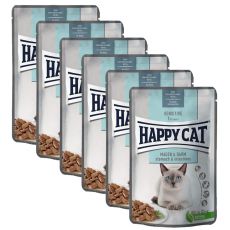 Kapsička Happy Cat Sensitive Magen & Darm / Žalúdok & črevá 6 x 85 g